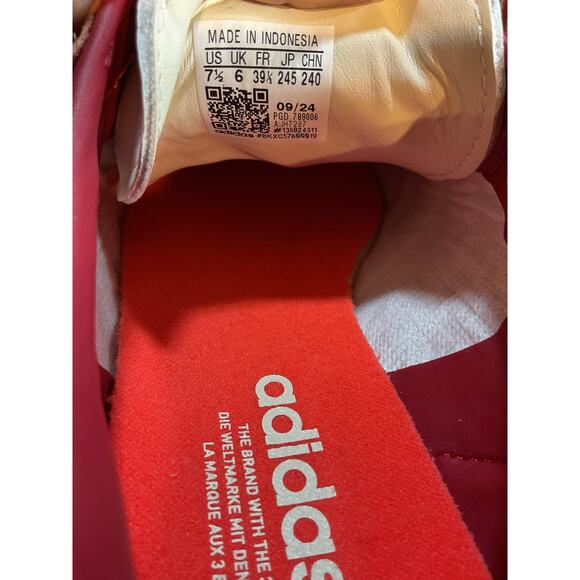 adidas Active Red samba valentine women Size 7.5 New Release 2/7 new without box - Picture 6 of 6